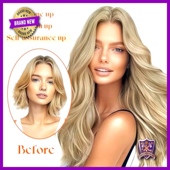 18 Inch Real Human Hair Extensions with Invisible Wire Clip-Ins main image 4